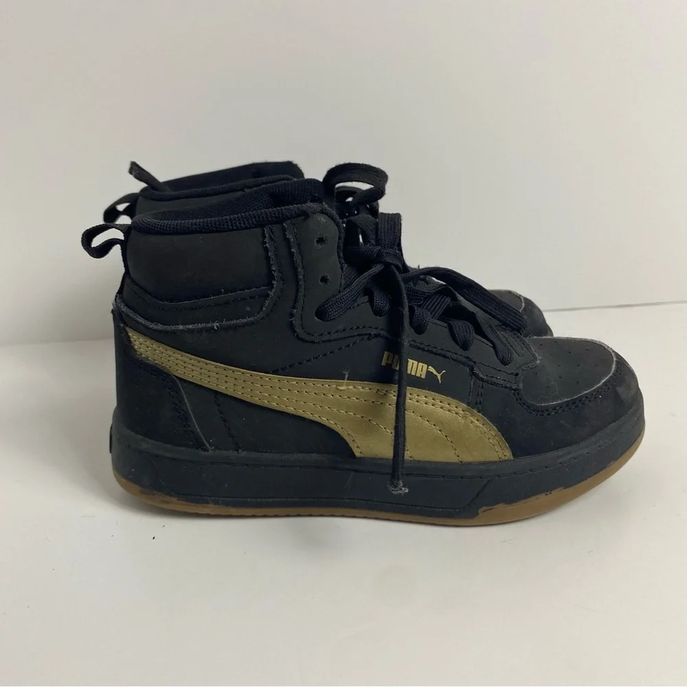 PUMAS SHOES YOUTH 13C PUMA CAVEN 2.0 MID NBK PS BLK‎ 395581